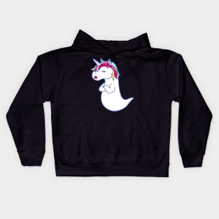 Boonicorn ghost unicorn Kids Hoodie